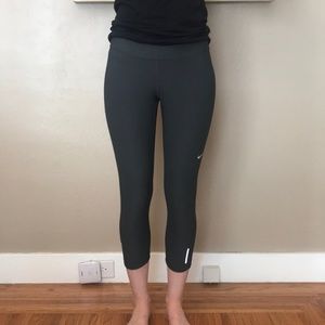 Gray Nike Crop Leggings